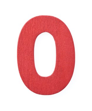 Alphabet wood of texture tree isolated on white background