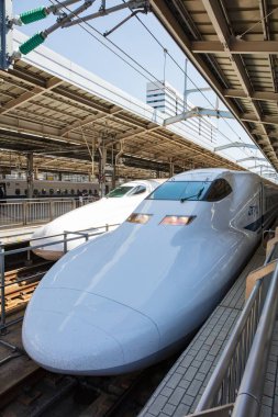 OSAKA, JAPAN - May 11: A train pulls into Station on May 11, 201
