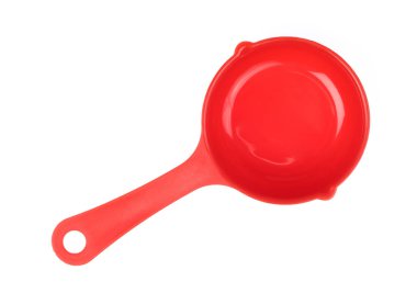 close up of tablespoon isolated on white background