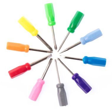steel screwdriver tips of different types interchangeable  isola