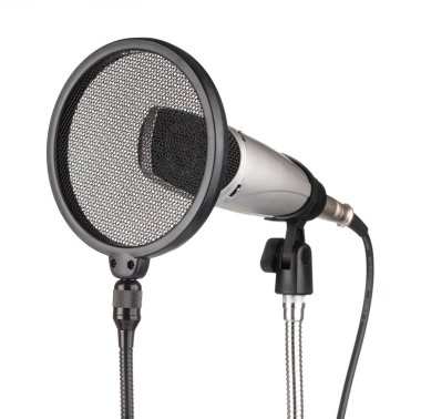 Condener Microphone isolated on white background