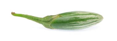 Beyaz arkaplanda izole edilmiş patlıcanlar