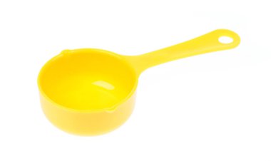 close up of tablespoon isolated on white background