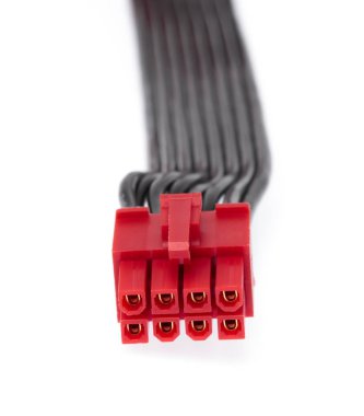 power cable 30cm dual PSU power supply 8 pin isolated on a white