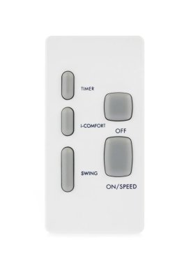 Fan Remote Control isolated on white background. 