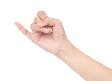 hand of show symbol isolated on white background