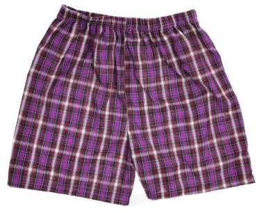 Erkek boxer şort beyaz arka plan üzerinde izole