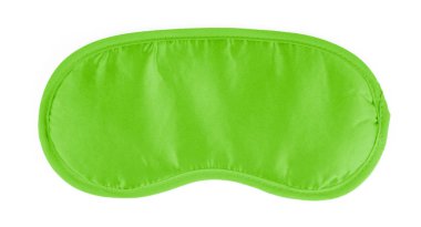  beyaz arkaplanda izole edilmiş uyku maskesi. 