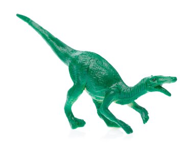 toy small dinosaur isolated on white background