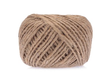 wool yarn isolated on a white background.