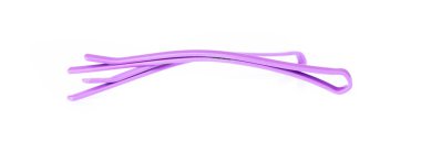 pair of hairpin and bobby pin isolated on white background