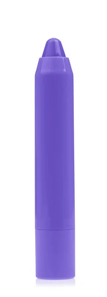 漂亮的紫色唇膏，白色底色隔离 — 图库照片
