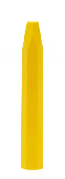 Tiza amarilla aislada sobre fondo blanco — Foto de Stock