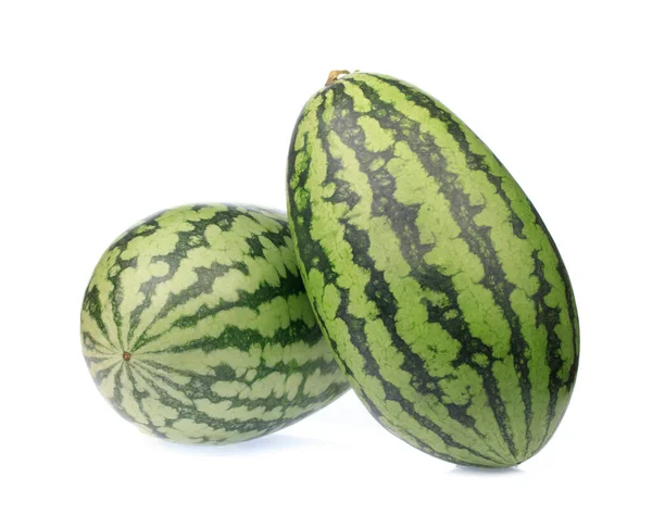 Frische Wassermelone isoliert auf weißem Hintergrund — Stockfoto