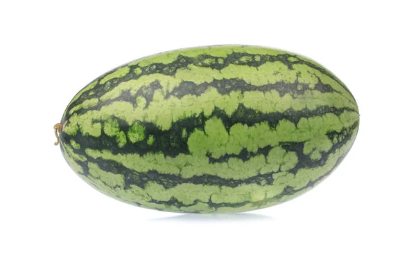 Frische Wassermelone isoliert auf weißem Hintergrund — Stockfoto