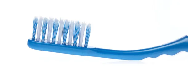Blå Tandborste Isolerad Vit Bakgrund — Stockfoto
