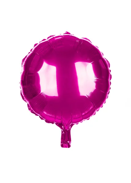 Pink Foil Balloon isolated on white background — 스톡 사진