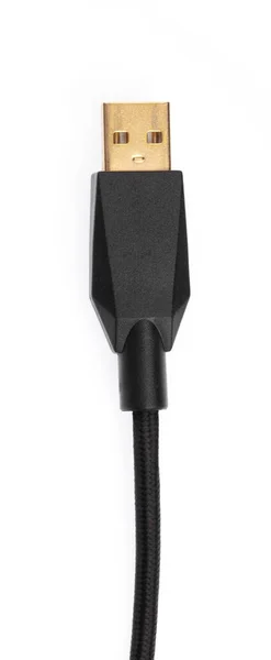Мікро USB-кабелі Роз'єми, гнізда для ПК ізольовані на білому Ba — стокове фото