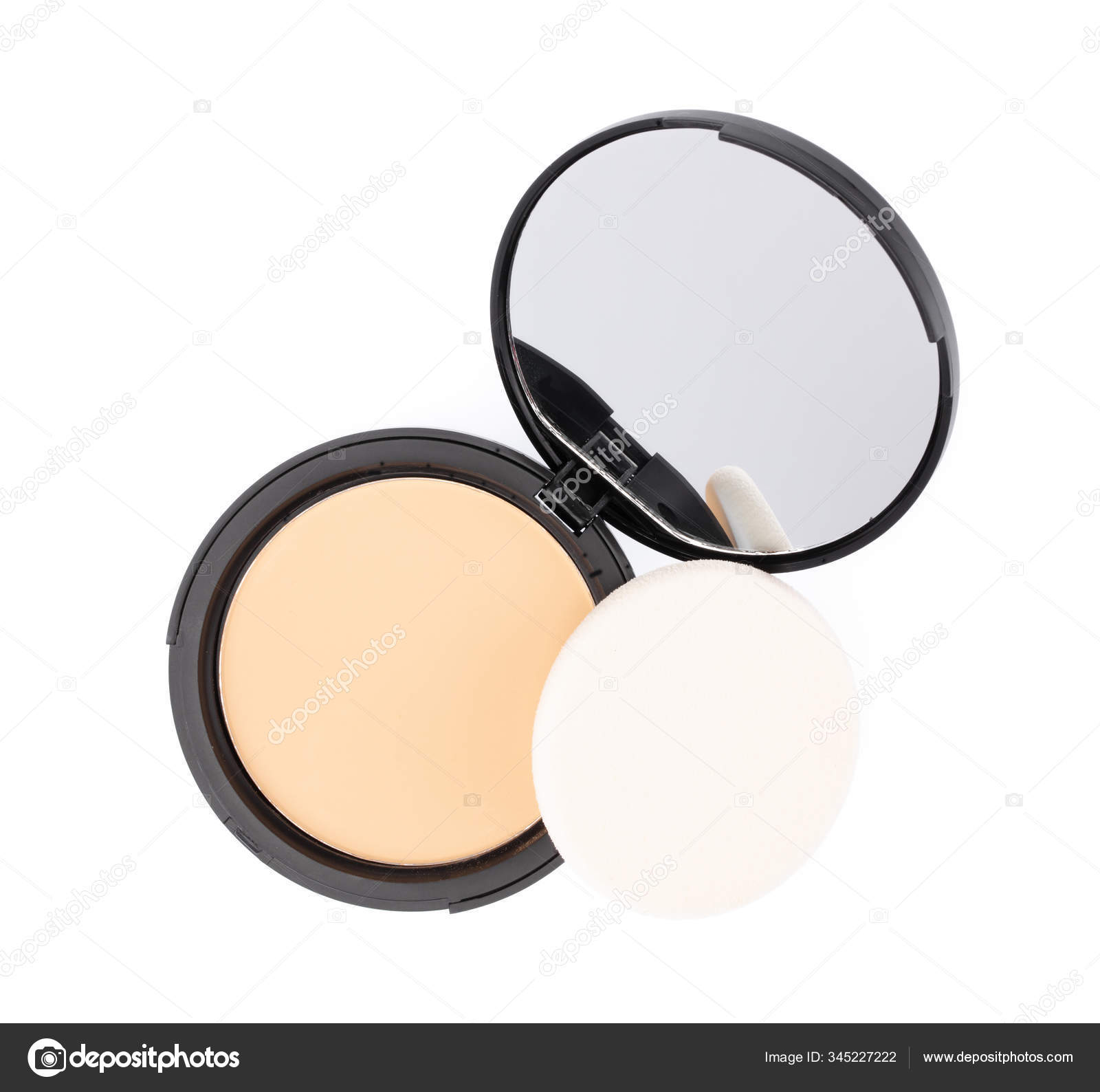 white pressed powder