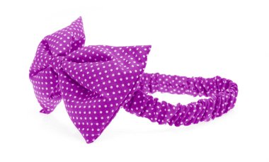 Başlık bandı için beyaz arkaplanda yalıtılmış