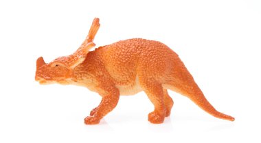 toy small dinosaur isolated on white background