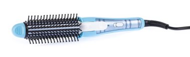 Hair curling iron round brush Isolated on White background