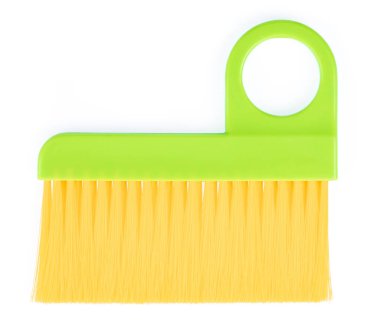 Beyaz arkaplanda toz fırçası izole. 