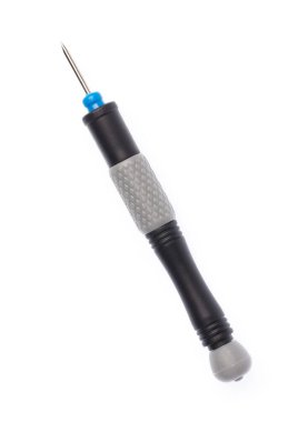 Tornavida beyaz arkaplanda izole edildi.