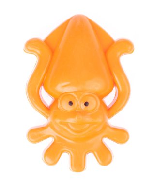 plastic animal of beach toy isolated on white background
