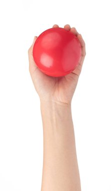 Beyaz Arkaplan 'da el ele tutuşma oyuncağı