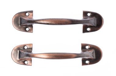 traditional door handle isolated on a white background