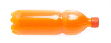 A bottle with tasty drink isolated on background