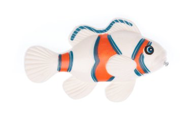 fish toy isolated on white background