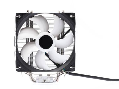 Serinletici fan ve Isıtıcı Alüminyum beyaz arkaplanda izole
