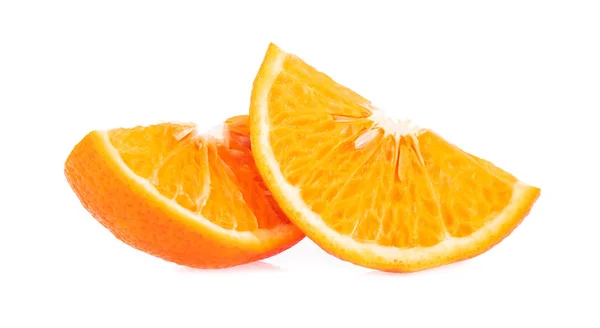 Skiva av orange isolerad på vit bakgrund — Stockfoto