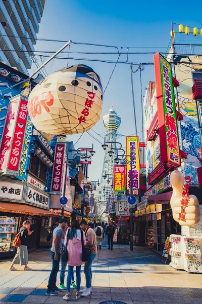 OSAKA -May 10,2018 : Tsutenkaku Tower on May 10 in Osaka. It is — Stockfoto