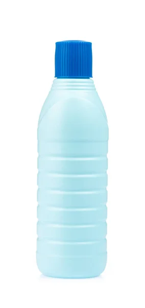 Plastic bottle for detergent or floor liquid cleaning isolated o — 스톡 사진