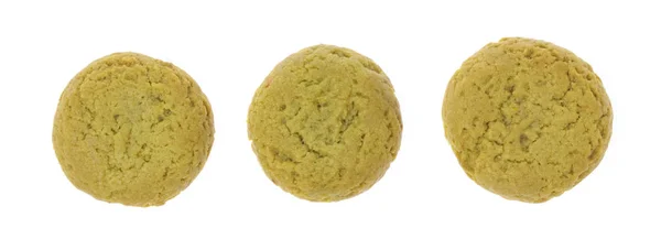 Cookie grüner Tee isoliert auf weißem Hintergrund — Stockfoto