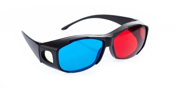 3D-Brille isoliert auf weißem Hintergrund - — Stockfoto