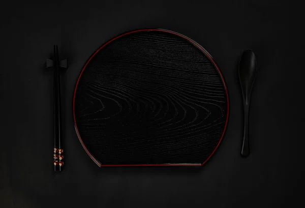 Kitchenware set on red background