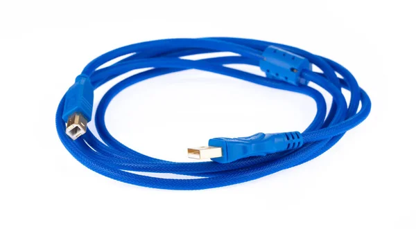 High Speed USB Printer Cable USB 2.0 / 3.0 Cable A Male to B Mal — Stockfoto