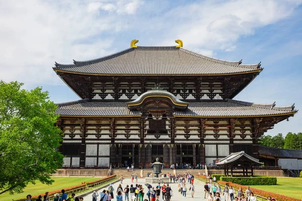 Osaka- 12 mei 2018: Grote Boeddha of Daibutsu, Todai-ji Tempel of — Stockfoto