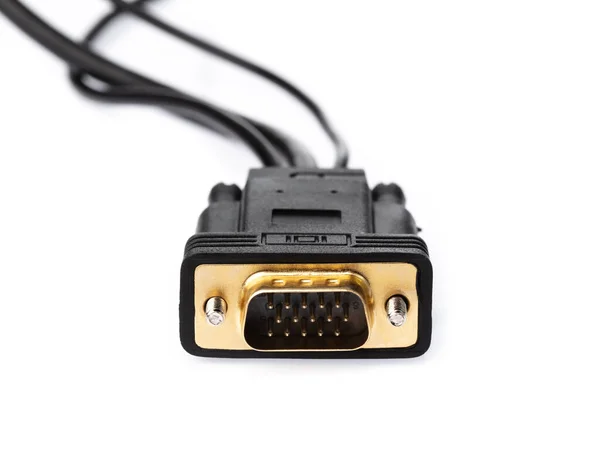 Convertidor o adaptador DVI a HDMI digital negro aislado en —  Fotos de Stock