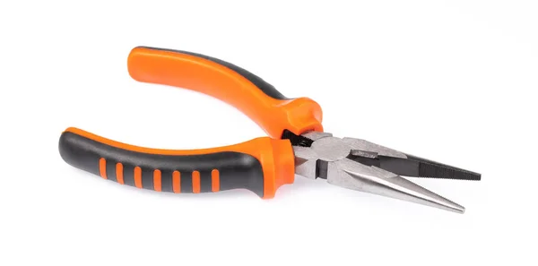 Orange Pliers izolált fehér alapon. — Stock Fotó