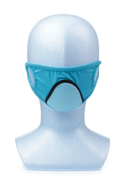 Protection mask with mannequin isolated on white background — 图库照片