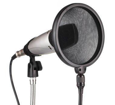 Condener Microphone isolated on white background