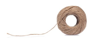 wool yarn isolated on a white background.