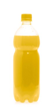 A bottle with tasty drink isolated on background