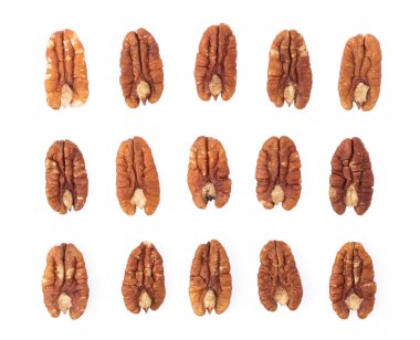 Beyaz arka planda izole edilmiş fındık