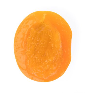 half of  Marian plum fruit isolated on white background Mayongch